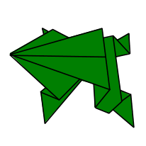 Origami žabka