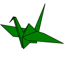 Origami jestřáb